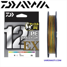 Шнур Daiwa UVF PE Dura Sensor X12 EX+Si3 5C размотка 150м разноцветный
